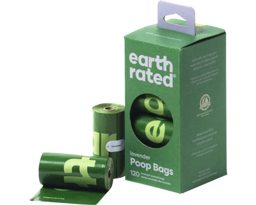 Earth Rated Kotbeutel Lavendelduft, 120 Stück, im Karton