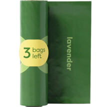 Rolle Müllbeutel mit dem Aufdruck Lavendel