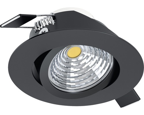 LED Einbauleuchte Eglo SALICETO 2700 K 1-flammig Ø 88,0 mm schwarz Keine 1 Stück Deckeneinbaustrahler