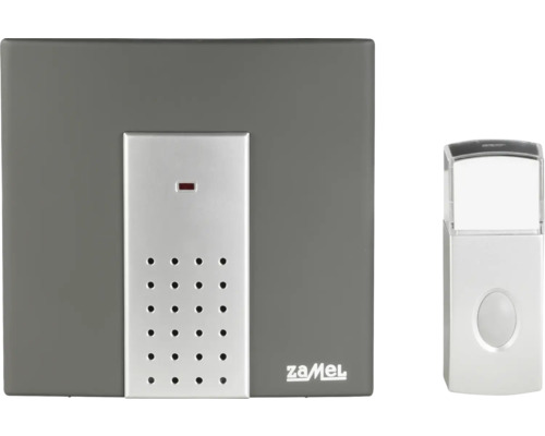 Türsprechanlage Funk-Gong ZAMEL S83852 Komplettset mit 8 Melodien, max. 150 m Reichweite, silber Türsprechanlage Funk-Gong ZAMEL S83852 Komplettset mit 8 Melodien, max. 150 m Reichweite, silber