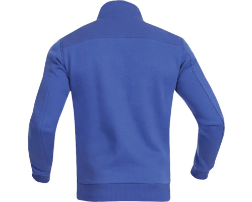 Rückansicht einer Fleecejacke mit Reißverschluss