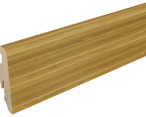 Sockelleiste MDF BAMBUS karamell foliert 19x58x2400mm Sockelleiste aus Holz