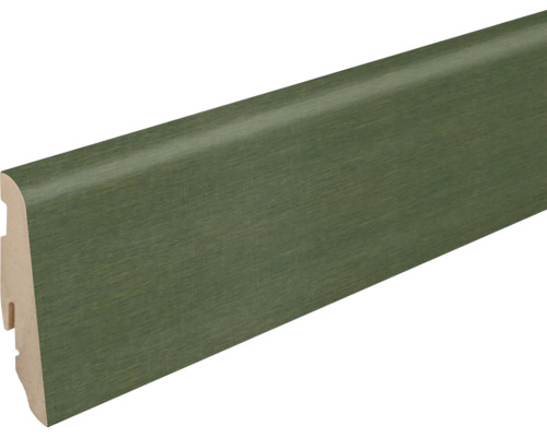 Sockelleiste MDF Eiche Azurbraun foliert 19x58x2400mm Sockelleiste aus Holz