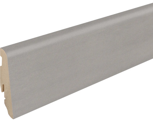 Sockelleiste MDF Pastello Grigio foliert 19x58x2400mm Fußleiste aus Holz