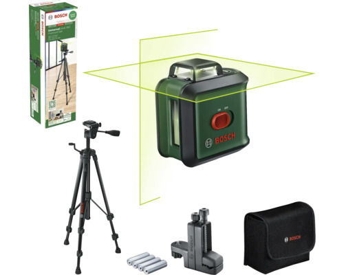 Bosch Universal Level 360 Linienlaser Set mit Stativ, Batterien, Halterung und Tasche