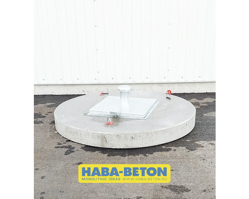 Betonschachtabdeckung mit Schachtdeckel aus Metall