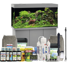 Aquarium-Komplettset mit Zubehör und Dekoration