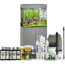 Komplettes Aquariumset mit Aquarium, Schrank und Zubehör