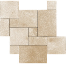 FLAIRSTONE Kalkstein Terrassenplatte Tripoli römischer Verband Set = 1,41 m²-thumb-1 FLAIRSTONE Kalkstein Terrassenplatte Tripoli römischer Verband Set = 1,41 m²-thumb-1