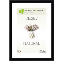 Dokumentenrahmen Holz Natural schwarz Rahmen abgerundet 21x29,7 cm (DIN A4)