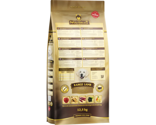 Wolfsblut Range Lamb Trockenfutter für ausgewachsene Hunde, 12,5 kg