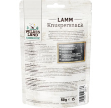 Wildes Land Lamm Knuspersnack für Katzen, 50 Gramm