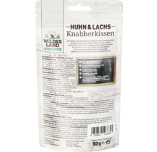 Wildes Land Knabberkissen Huhn & Lachs Katzenfutter 50g
