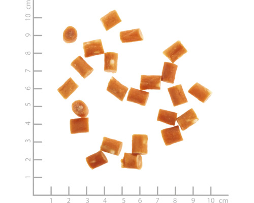 Mehrere Hundesnacks in Würfelform