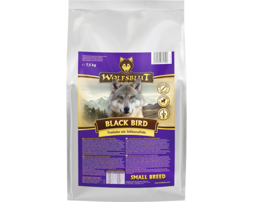 Hundefutter trocken WOLFSBLUT Black Bird Small Breed 7,5 kg