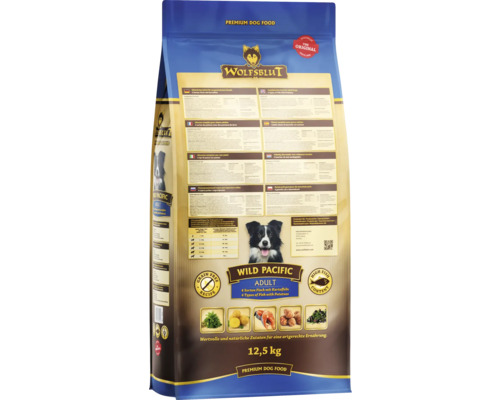Wolfsblut Wild Pacific Adult Trockenfutter für Hunde, 12,5 kg