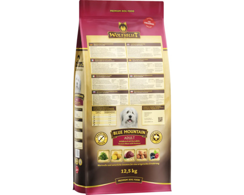 Wolfsblut Blue Mountain Adult Trockenfutter für Hunde, 12,5 kg Packung