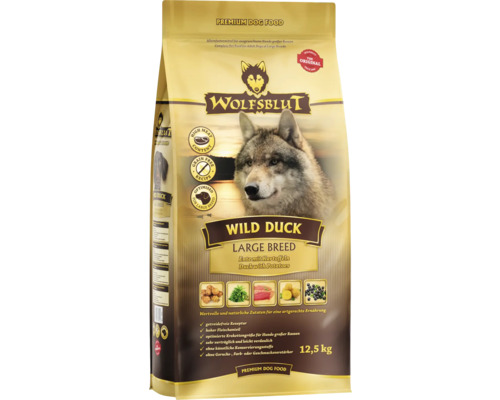 Wolfsblut Wild Duck Large Breed Hundetrockenfutter 12,5 Kilogramm