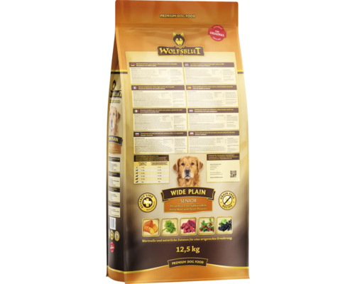Wolfsblut Wide Plain Senior Hundefutter, 12,5 Kilogramm Sack