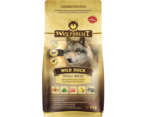 Wolfsblut Wild Duck Small Breed Hundetrockenfutter, 2 kg