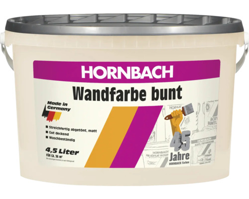 45 Jahre Hornbach Wandfarbe Wand- und Deckenfarbe cream 4,5 L-0
