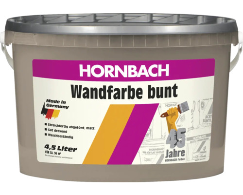 45 Jahre Hornbach Wandfarbe Wand- und Deckenfarbe braun 4,5 L 45 Jahre Hornbach Wandfarbe Wand- und Deckenfarbe braun 4,5 L