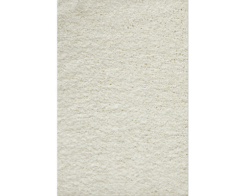 Teppichboden Shaggy Proteus Econyl® weiß FB03 500 cm breit (Meterware) Nahaufnahme eines Teppichs