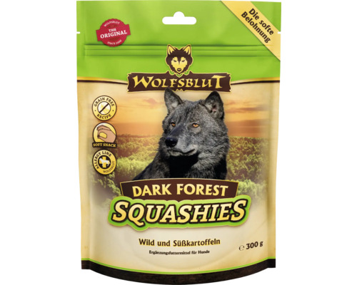 Hundesnack WOLFSBLUT Dark Forest Squashies mit wertvollen Superfoods, getreidefrei, Glutenfrei 300 g