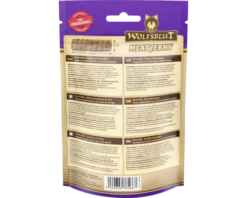 Wolfsblut Meat Jerky Truthahn mit Kartoffeln