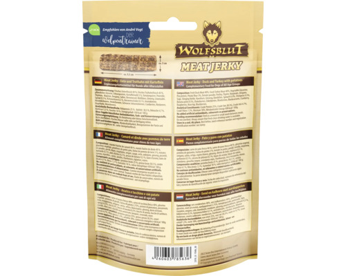 Wolfsblut Meat Jerky, Ergänzungsfuttermittel für Hunde
