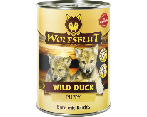 Hundefutter nass WOLFSBLUT Wild Duck Puppy 395 g