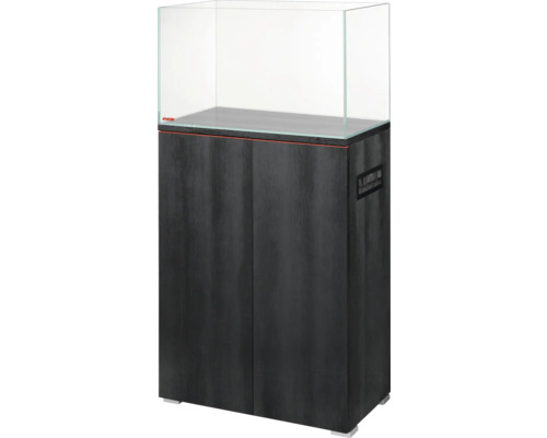 Aquariumkombination EHEIM Aquarium clearscape 73 nero Aquarium 73 l, 60 x 35 x 35 cm, Weißglas und Unterschrank schwarz