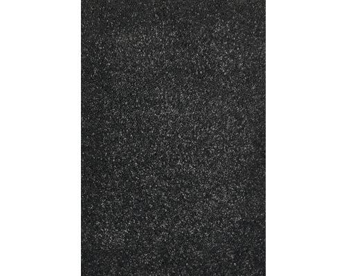 Teppichboden Shaggy Proteus Econyl® schwarz FB99 500 cm breit (Meterware) Detailansicht eines dunklen Teppichs