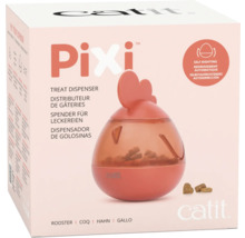 Snackautomat catit Pixi Snackspender, Hahn rot, ca. 8 x10 cm, für Leckerlis bis 9 mm