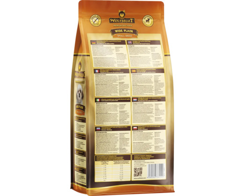 Wolfsblut Wide Plain Small Breed Premium Hundefutter Rückseite