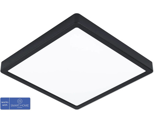 LED Deckenleuchte Eglo Crosslink 19,5 W, 285x285 mm, 1-flammig IP 44 ZIG-CCT schwarz - Kompatibel mit SMART HOME by hornbach