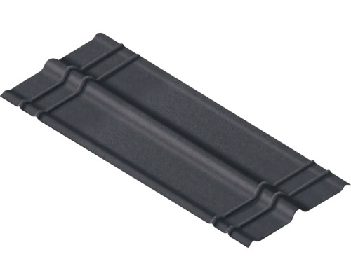 Onduline® C 100 Firsthaube mattes schwarz 1000 mm x 480 mm x 3 mm Dachziegel aus Ton