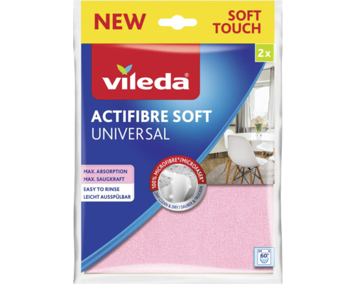 Actifasertuch Vileda Soft Universal 2 Stk. Actifasertuch Vileda Soft Universal 2 Stk.