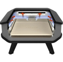 Cozze 17 Pizzaofen Gas 62 x 62 x 31 cm schwarz inkl. Pizzastein