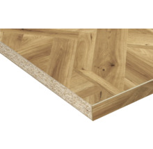 Holzplatte mit Fischgrätenmuster