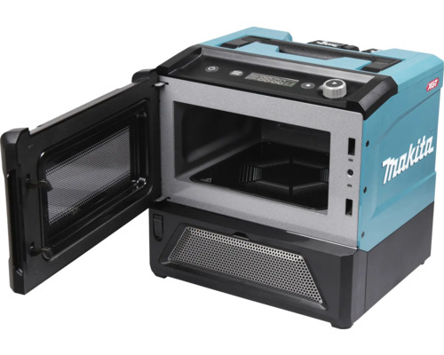 Makita Mikrowelle mit geöffneter Tür