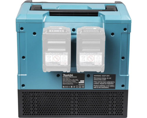 Makita Akku Mikrowelle Rückansicht