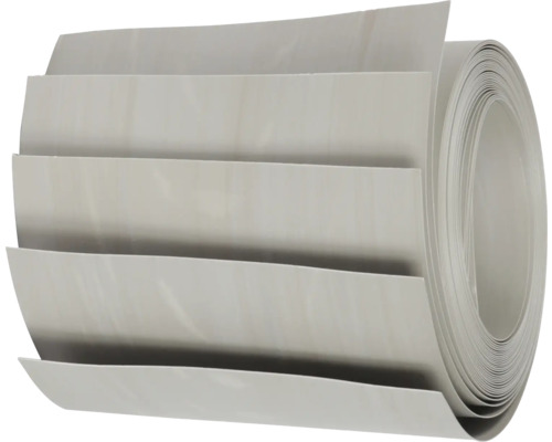 Sichtschutzstreifen Doppelstabmatte 251,5 cm x 19,2 cm grau braun Rolle PVC-Bodenbelag