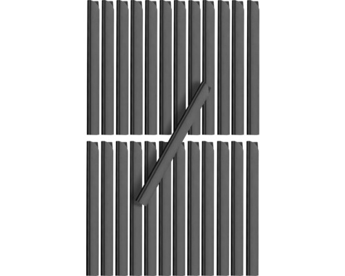 Profil Einstabmatte 24 cm x anthrazit