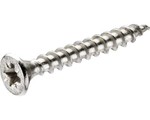 Senkkopf Pozidriv (PZ) Vollgewinde 3,5 x 25 mm edelstahl, 100 Stück Metallschraube mit Kreuzschlitz