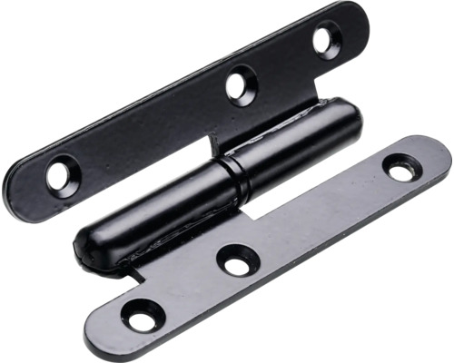 Türband links 95 x 45 mm links Stahl schwarz matt 10 Stück