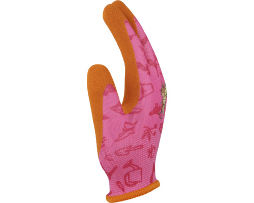 Gartenhandschuh mit Motiven und verstärkten Fingerspitzen