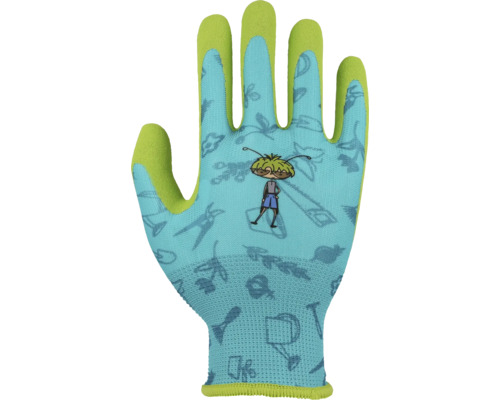 Kinderhandschuh Floralie Gr. 5 grün blau