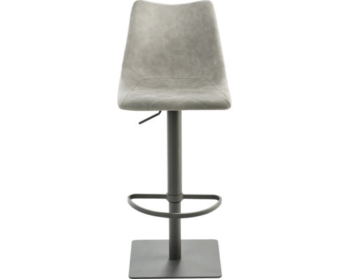 Barhocker mit Bezug, Fußstütze und höhenverstellbarem Fuß