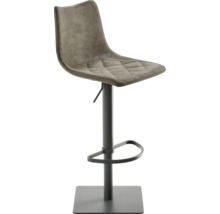 Barhocker mit Rückenlehne, Fußstütze und Höhenverstellung